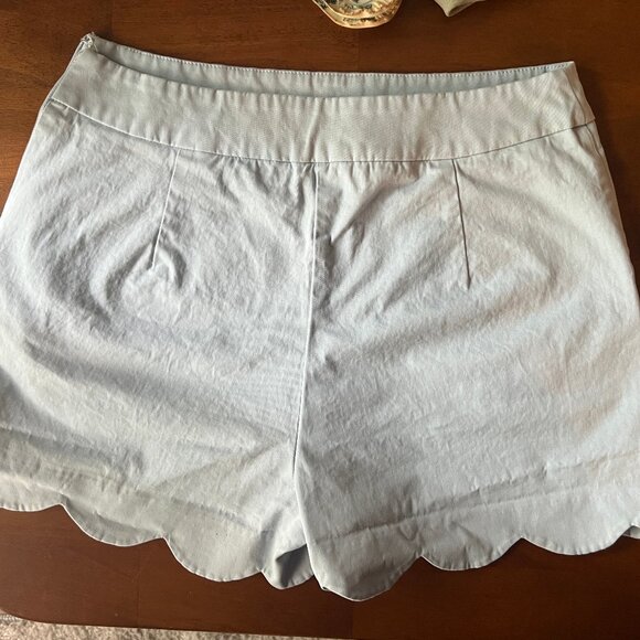 Fun Spring /Summer Light Blue Scalloped Shorts - Picture 10 of 10